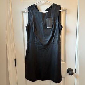 Sleek Black Sleeveless Mini Dress